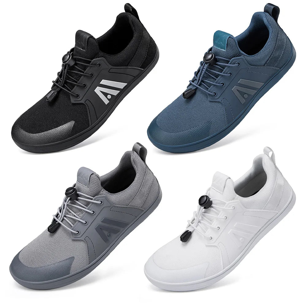 Men's Barefoot Shoes with Wide Toe Box Minimalist Shoes Walking Shoes Trail-Running Shoes for Hiking Outdoor Workout Training