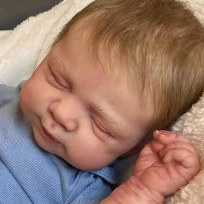 Risbecko 19 inch Already Painted Finished Reborn Baby Doll - Handmade Reborn Preemie Baby Newborn Kids Toy Gift Girl Dolls