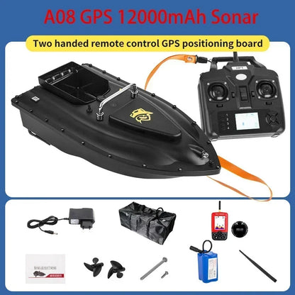 RC Bait Ship 600m 16GPS 2KG Load bearing Automatic Return  Light Illumination Sonar Waterproof High Speed Cruise Night Fishing