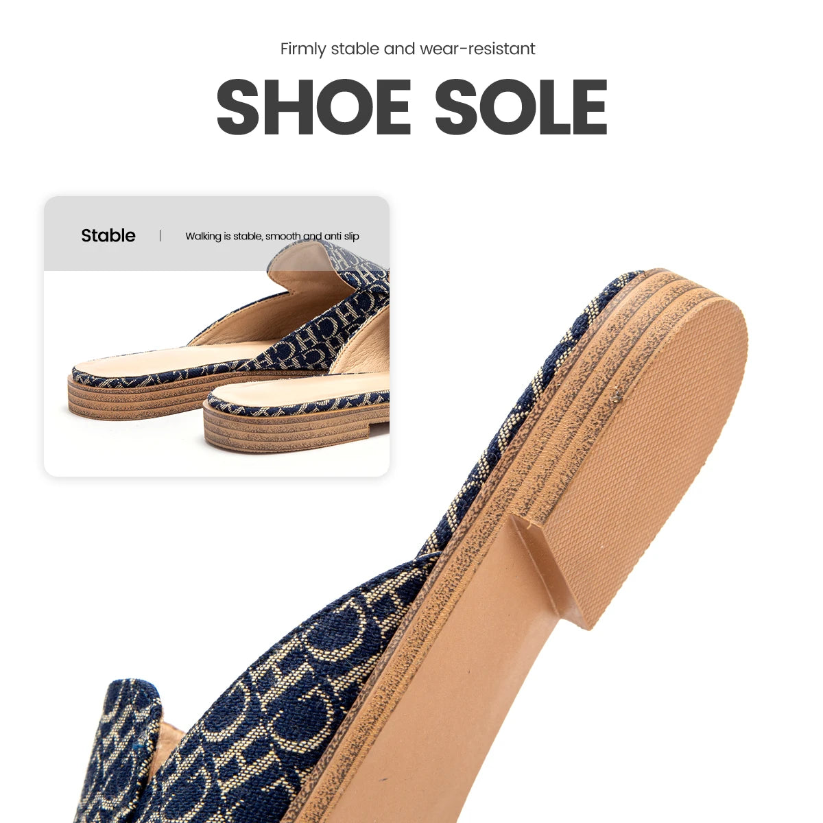 Women Summer New  Cool and Anti slip Slippers with Letter Printing Design, Casual Slippers, Sandals, Exquisite Craftsmanship