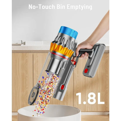 Cordless Vacuum Cleaner 60KPA 75Min 650W Motor Powerful Vacuum Cleaners for Home Self-Stand Cordless Stick Vacuum Rechargeable
