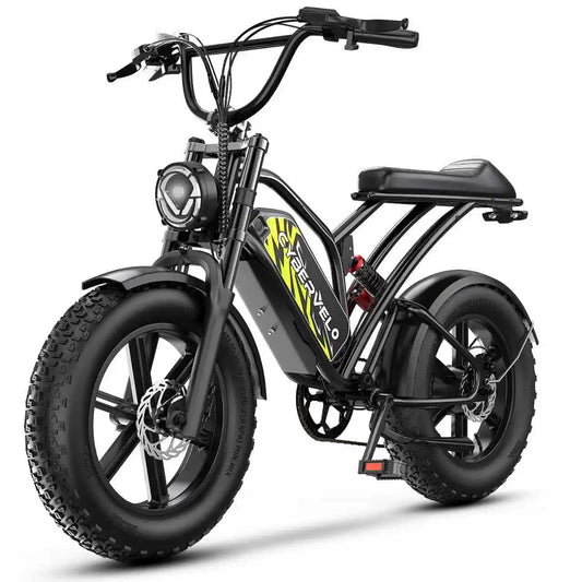 1000W Motor 20" Fat Tire All-Terrain Mountain Snow 48V 20/30AH Battery Powered Electric Motorcycle 80Miles+ 30MPH Outdoor E-bike