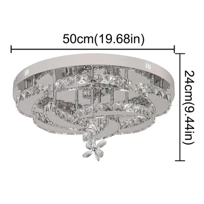 VETRULUS Luxury K9 Crystal Chandelier Modern Ceiling Lamp Led Living Dining Room Decor Pendant Light Dimmable Lustre Home