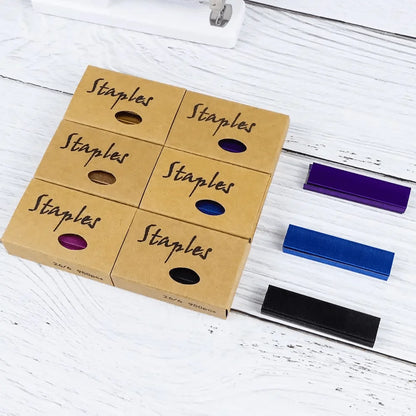 Standard Staples Full 26/6 Size 1000 Pack Color Staples - General Office Staples, Document Staples