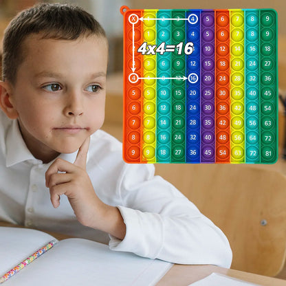 9x9 Multiplication Games Board Math Practice Activity Fidget Toys, Times Table Numbers Learning Toys Educational Stationery Kids