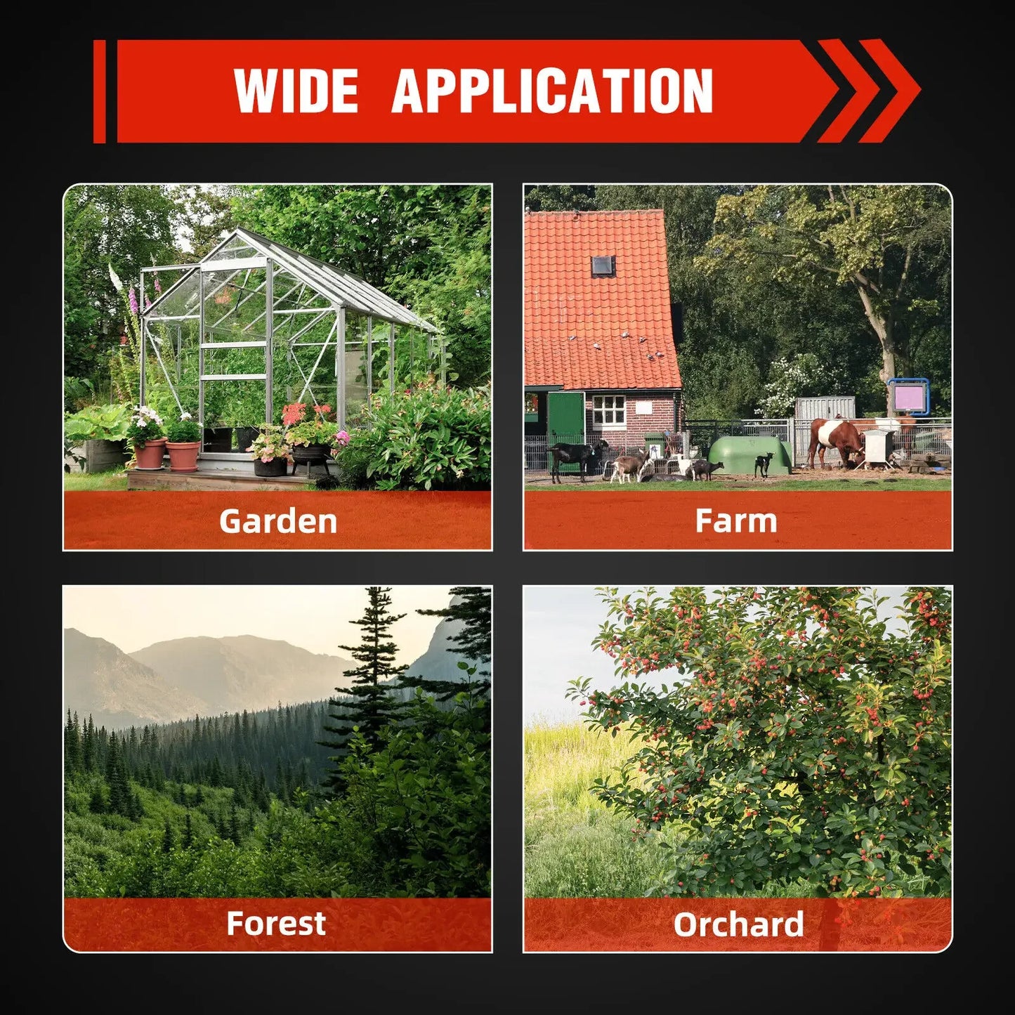 12" Gas Trimmer Saw – Tree Trimmer Chainsaw, Gas Powered Pruning Pole Saw