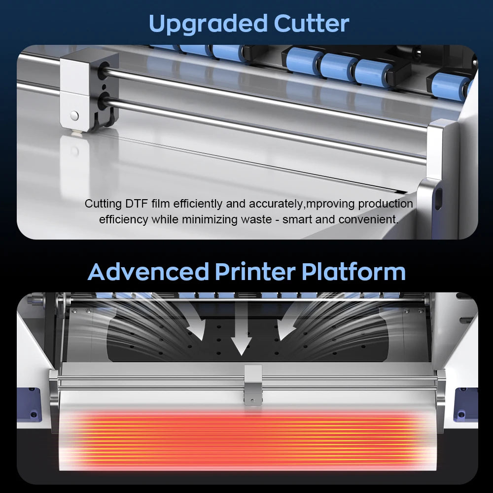 EU/US Stock A3 DTF Printer Printer Impresora XP600 DTF Printer Transfer Printer Direct to Film Printing T-Shirt Printer Machine