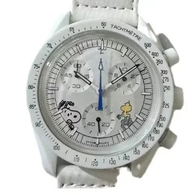 2025 Fashion Man Watch Moon Joint Space Moon Mission Six-hand Chronograph Quartz Men's and Women's Watches