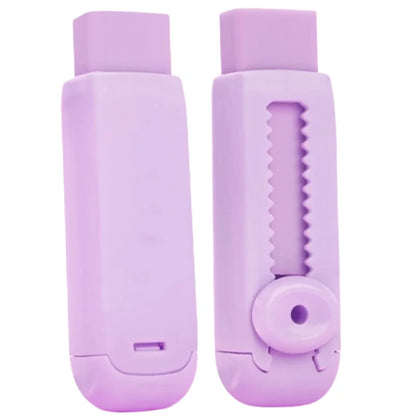 Purple eraser No trace eraser Retractable clean push and pull eraser Test supplies Creative eraser