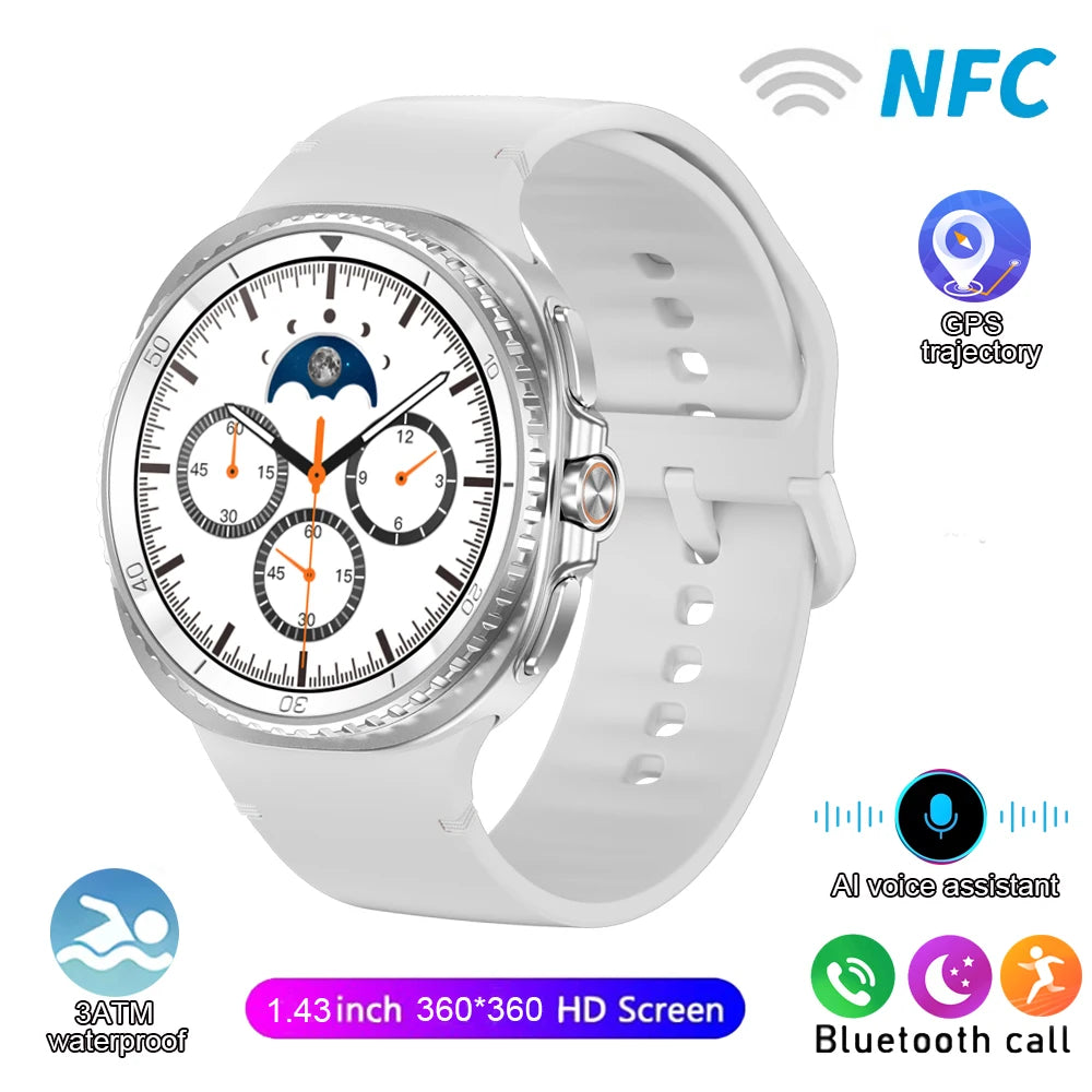 Watch 8 Ultra Classic GPS Compass NFC SmartWatch 46mm Version AMOLEL Rotating Dial BT Call 3ATM Waterproof Watch7 Upgraded Watch