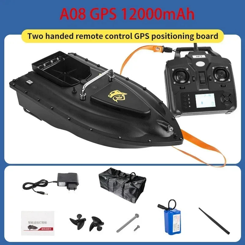 RC Bait Ship 600m 16GPS 2KG Load bearing Automatic Return  Light Illumination Sonar Waterproof High Speed Cruise Night Fishing