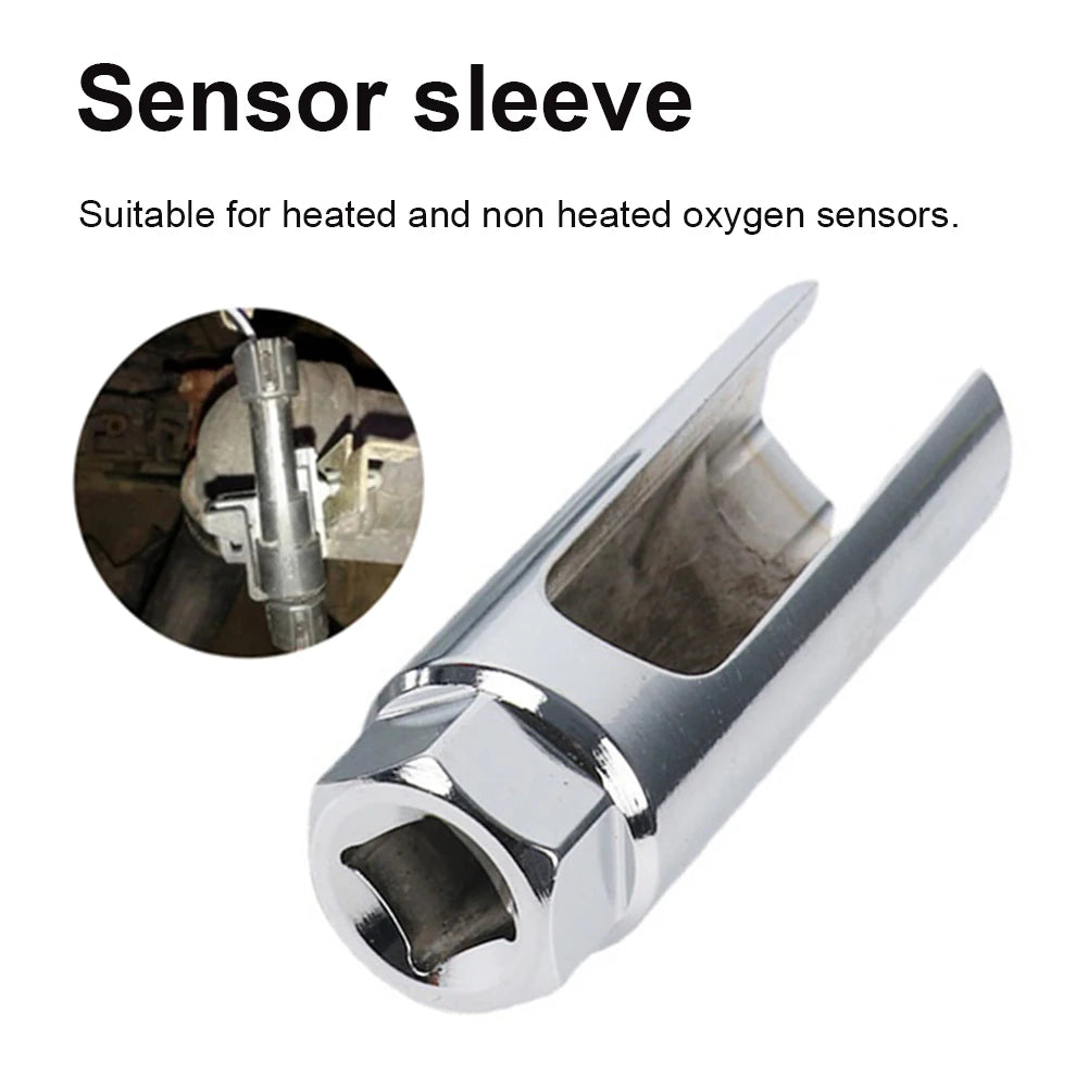 Sensor Socket Removal Tool Universal Oxygen Sensor Tool Repair Kit 22mm 1/2 Inch Professional for Repairing Installation