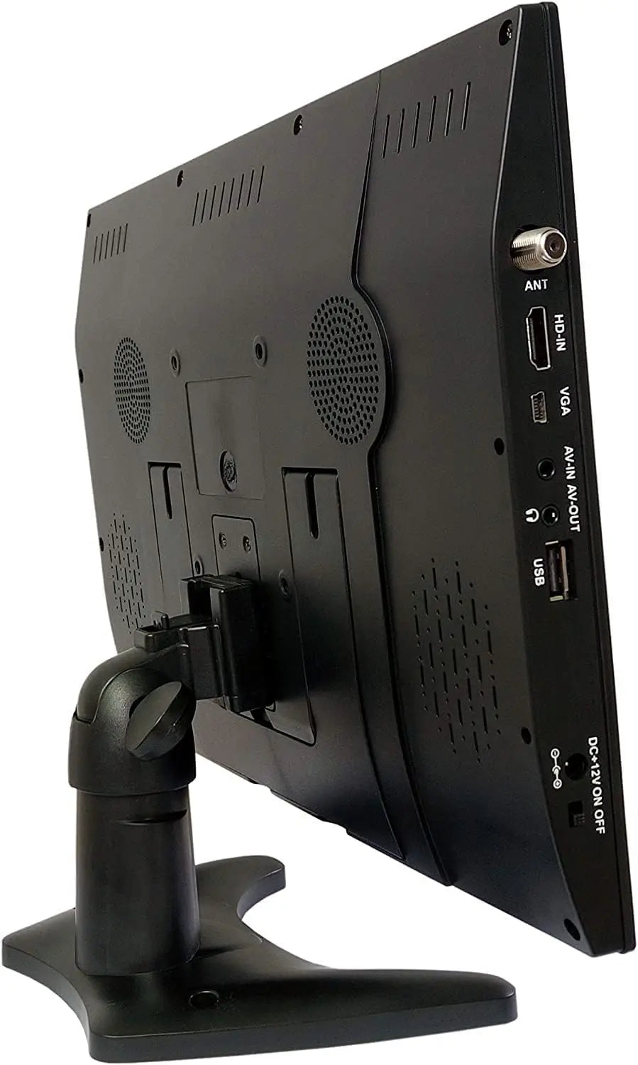 14' Portable TV LCD Monitor 1080P Rechargeable with HDMI, USB, RCA, FM Radio, Digital Tuner, AV Inputs, AC/DC, Antennas