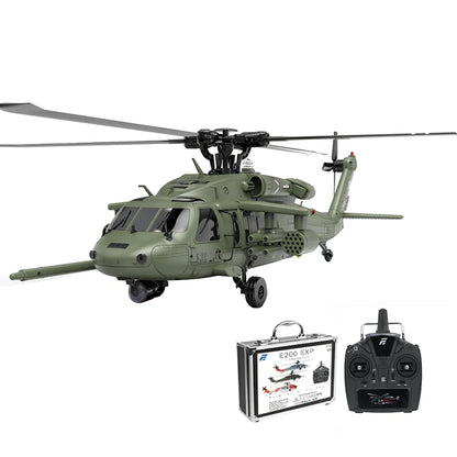 Eachine E200 EXP UH-60 SH-60 MH-60 2.4G 6CH 6-Axis Gyro Optical Flow Localization Dual Brushless Motor Flybarless RC Helicopter
