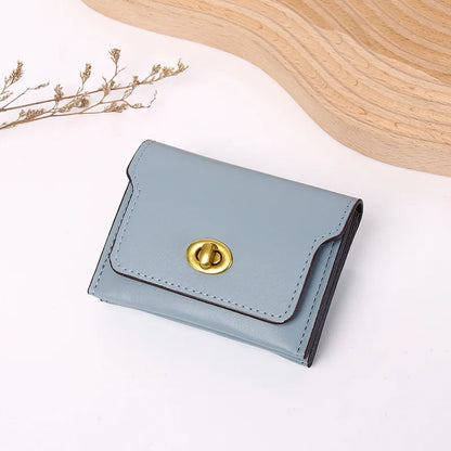 New Women Wallets Fashion Short Hasp Pu Leather Purses For Women Portable Multifunctional Money Bag Small Coin Card Holders