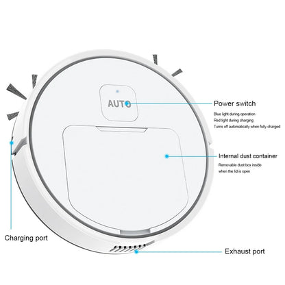 3-in-1 Robot Vacuum Cleaner USB Rechargeable Smart Navigation To Avoid Objects Automatic Cleaning Sweeping Machine Sweeper Robot