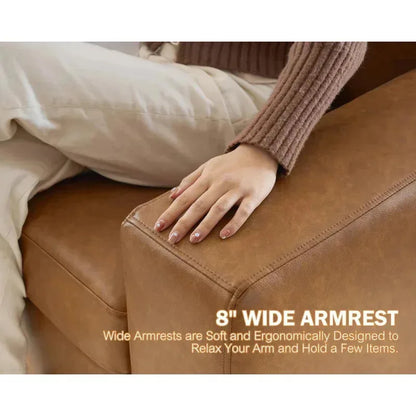 RPD4-Loveseat Set of 2.Living Room Furniture Set.Oversized Faxu Leather Sofa.Upholstered 3 Seater Sofa Deep Seats.Detachable Sof