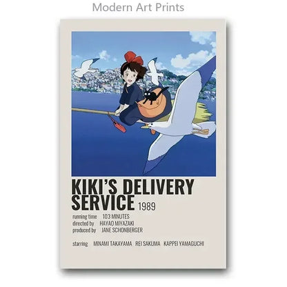 Japanese Hayao Miyazaki Anime Totoro Spirited Away Movie Cartoon Wall Art Canvas Painting Wall Pictures for Living Room Decor