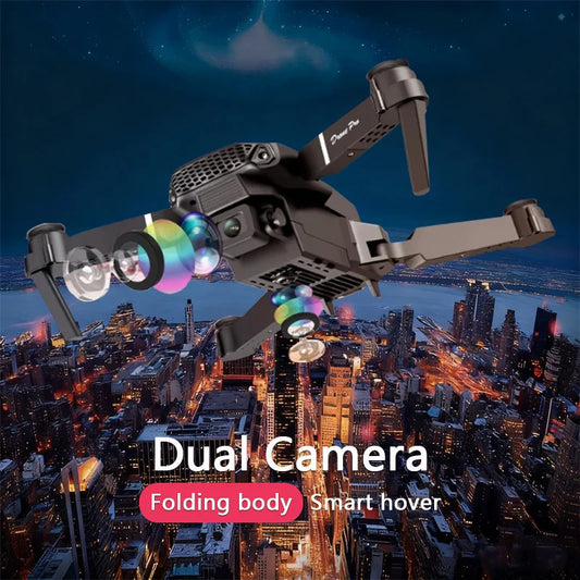 E88 4K professional and videography  Aerial Drone with Large screen on remote control long distance children's toys