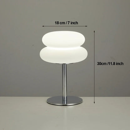 Bauhaus  table lamp plastic lampshade  bedroom bedside living room Nordic mushroom lamp 9-level brightness dimming ambient light