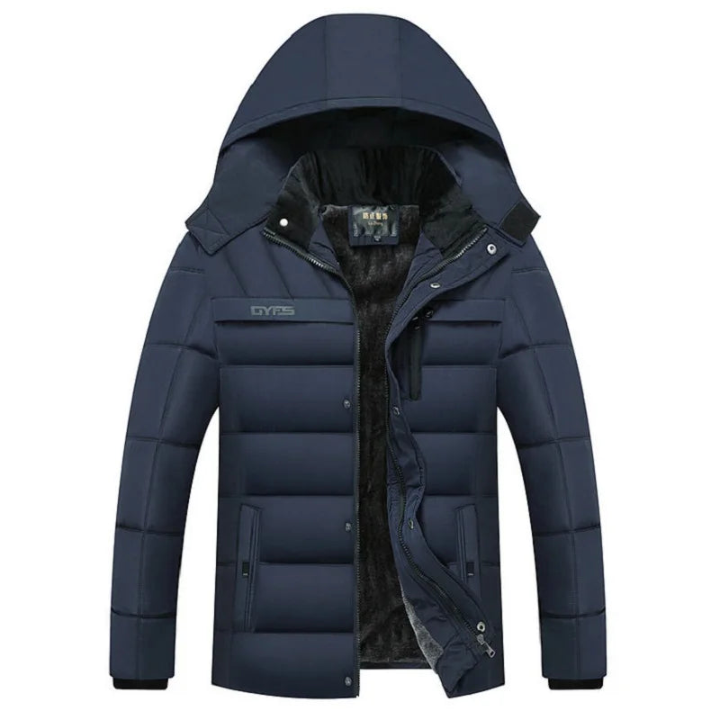 New Winter Jacket Men -15 Degree Thicken Warm Men Parkas Hooded Fleece Man's Jackets Outwear Cotton Coat Parka Jaqueta Masculina