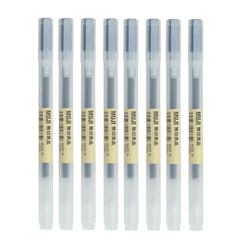 6/8Pcs/Set MUJIs Gel Pen Black/Red/Blue 0.38/0.5mm Ink Japan Color Pen Office School Ballpoint Pen Japanese Kawaii Stationery