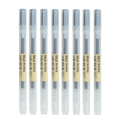 6/8Pcs/Set MUJIs Gel Pen Black/Red/Blue 0.38/0.5mm Ink Japan Color Pen Office School Ballpoint Pen Japanese Kawaii Stationery
