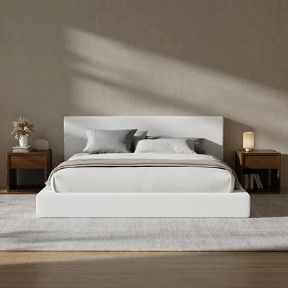 Cloud Upholstered King Bed Frame with Headboard, 5 Inch Foam Padded Platform, No Box Spring, Easy Assembly,Customized