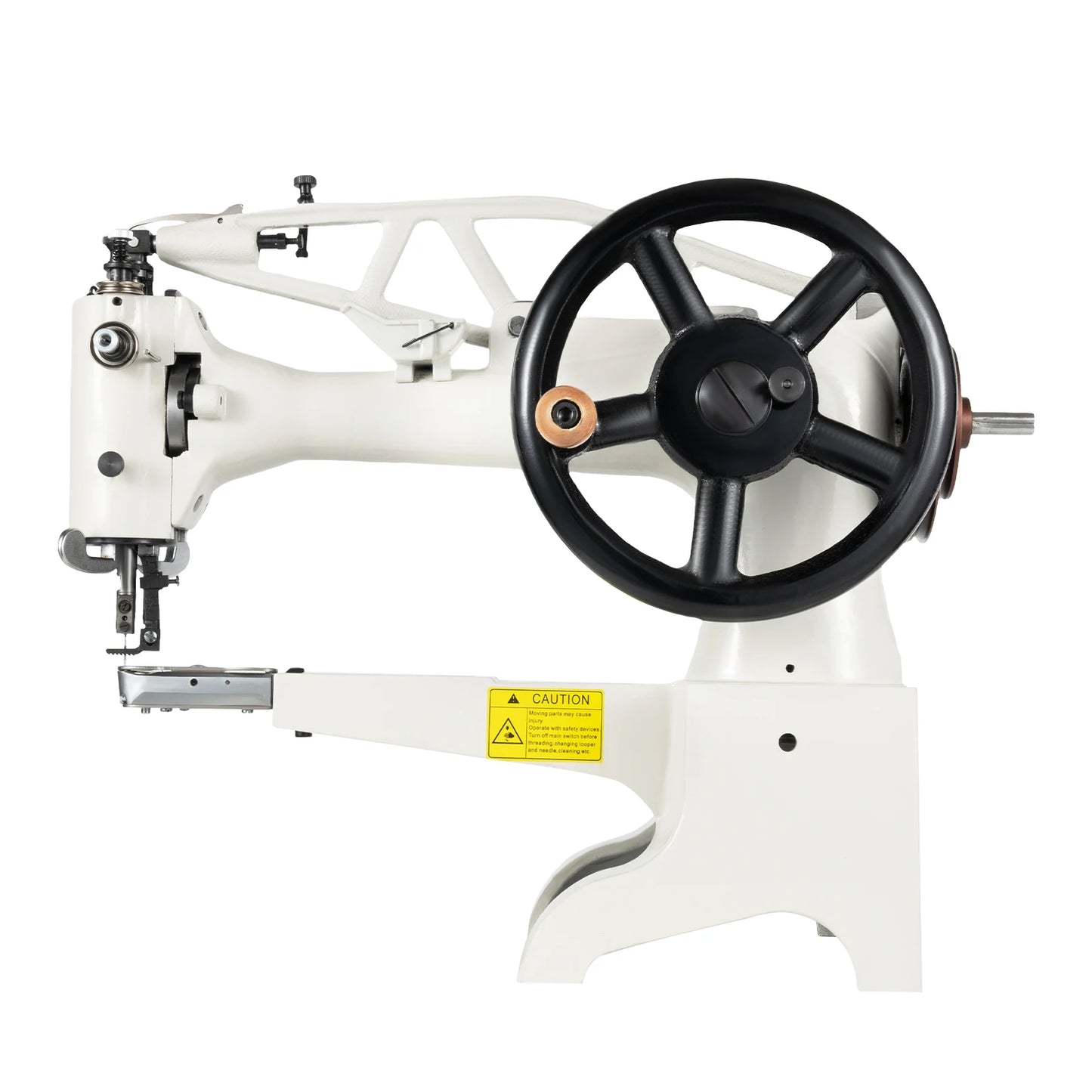 Heavy Duty Sewing Machine Cast Iron Manual Electric Compatible 500SPM for Leather Shoes Bags Canvas Repair SM-2972