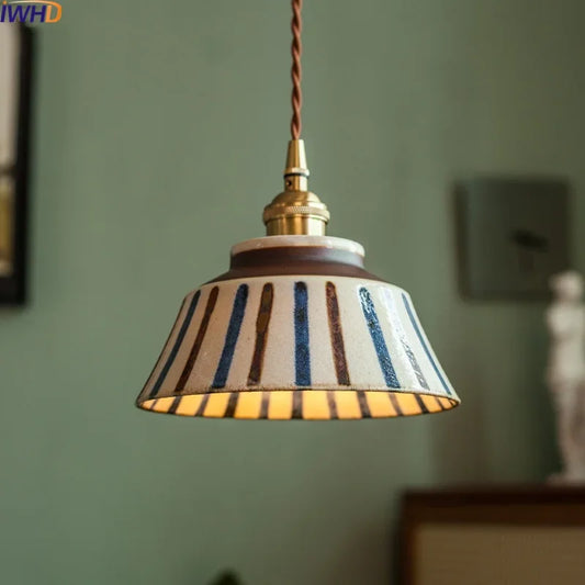 2025  New Style Nordic Modern LED Pendant Lights Fixtures 4W Bedroom Dinning Living Room Ceramic Beside Lamp Hanglamp