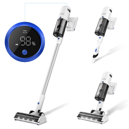 INSE V120 Cordless Vacuum Cleaner 30Kpa Suction for Effective Cleaning 60 minutes Long Runtime with LED Display Wireless Cleaner