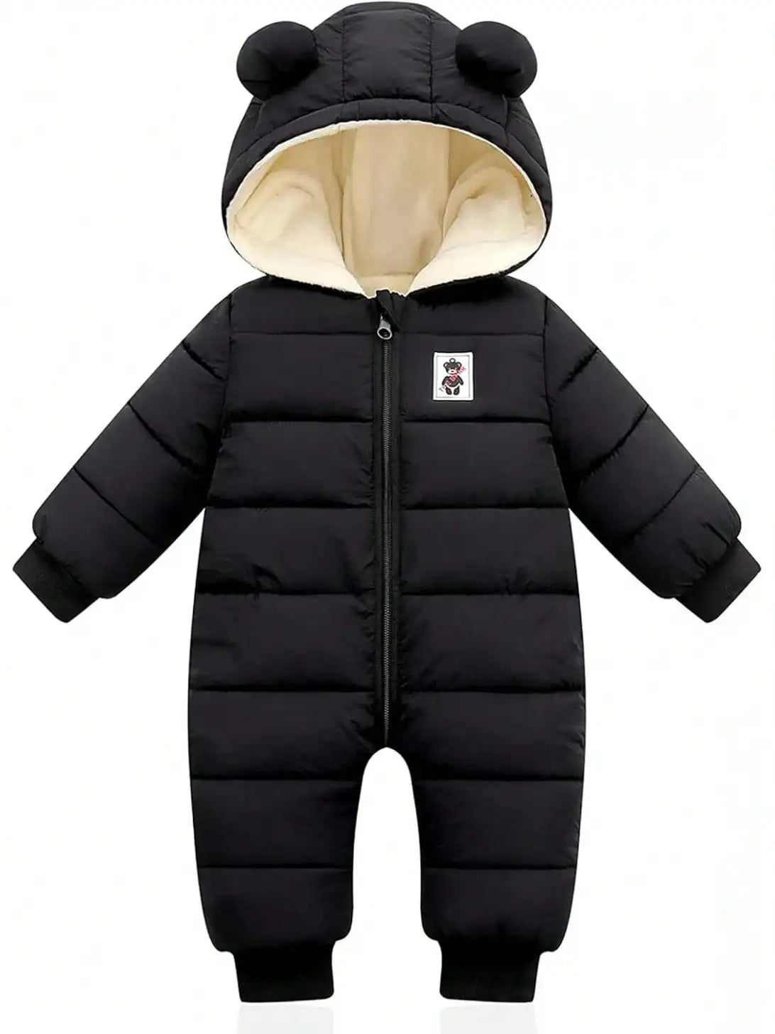 Baby Clothes Cute Infant Toddler Snowsuit Warm Newborn Boy Girl Winter Coats Hooded Zip Jumpsuit
