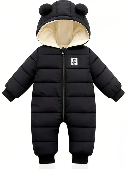 Baby Clothes Cute Infant Toddler Snowsuit Warm Newborn Boy Girl Winter Coats Hooded Zip Jumpsuit