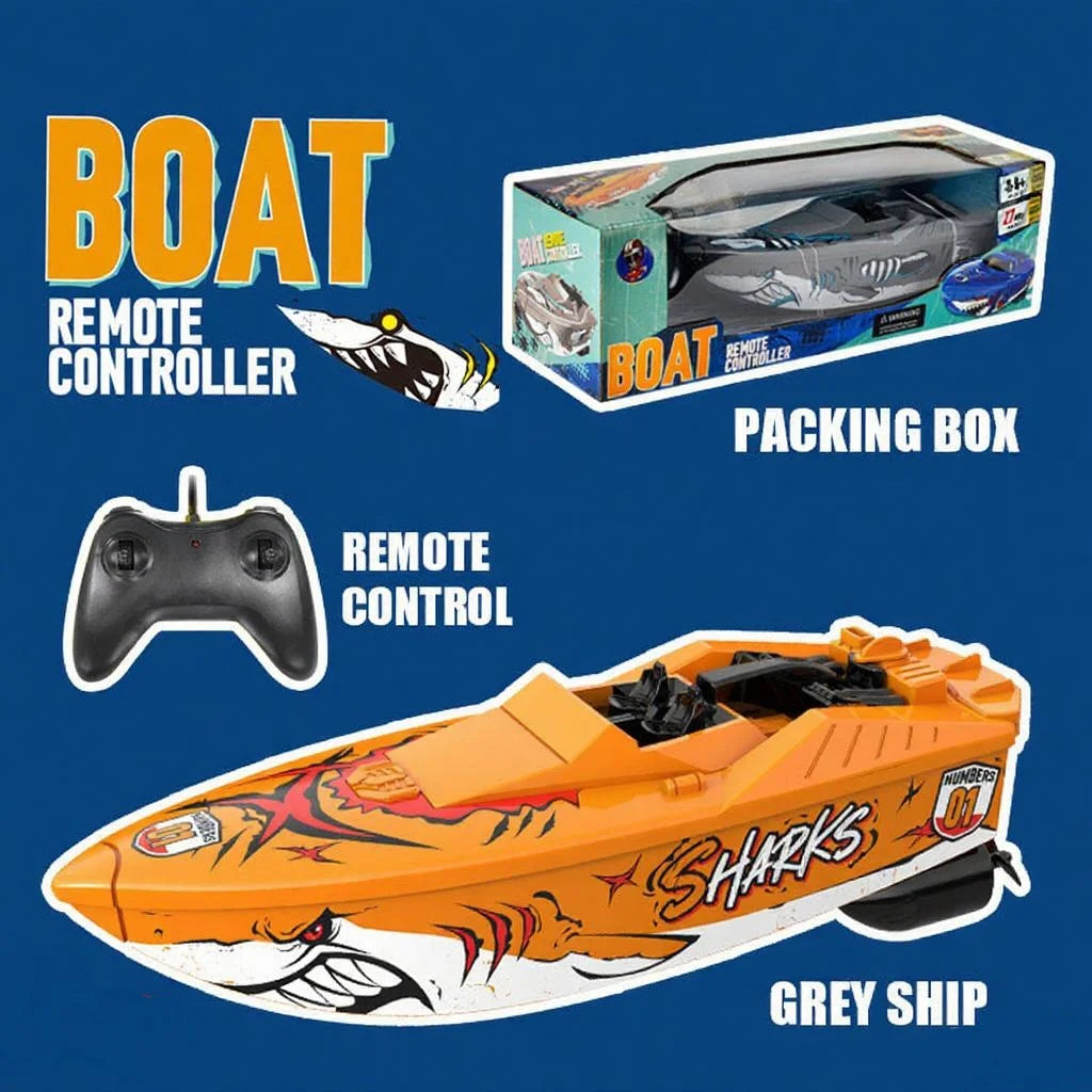 Mini RC Boat High-Speed Remote Control Boats Child Model Water Racer RC Boats Kids Boys Outdoor Pool Toys Gifts for Boy Adults