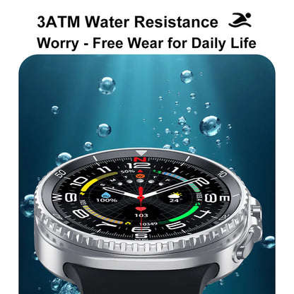 Watch 8 Ultra Classic GPS Compass NFC SmartWatch 46mm Version AMOLEL Rotating Dial BT Call 3ATM Waterproof Watch7 Upgraded Watch