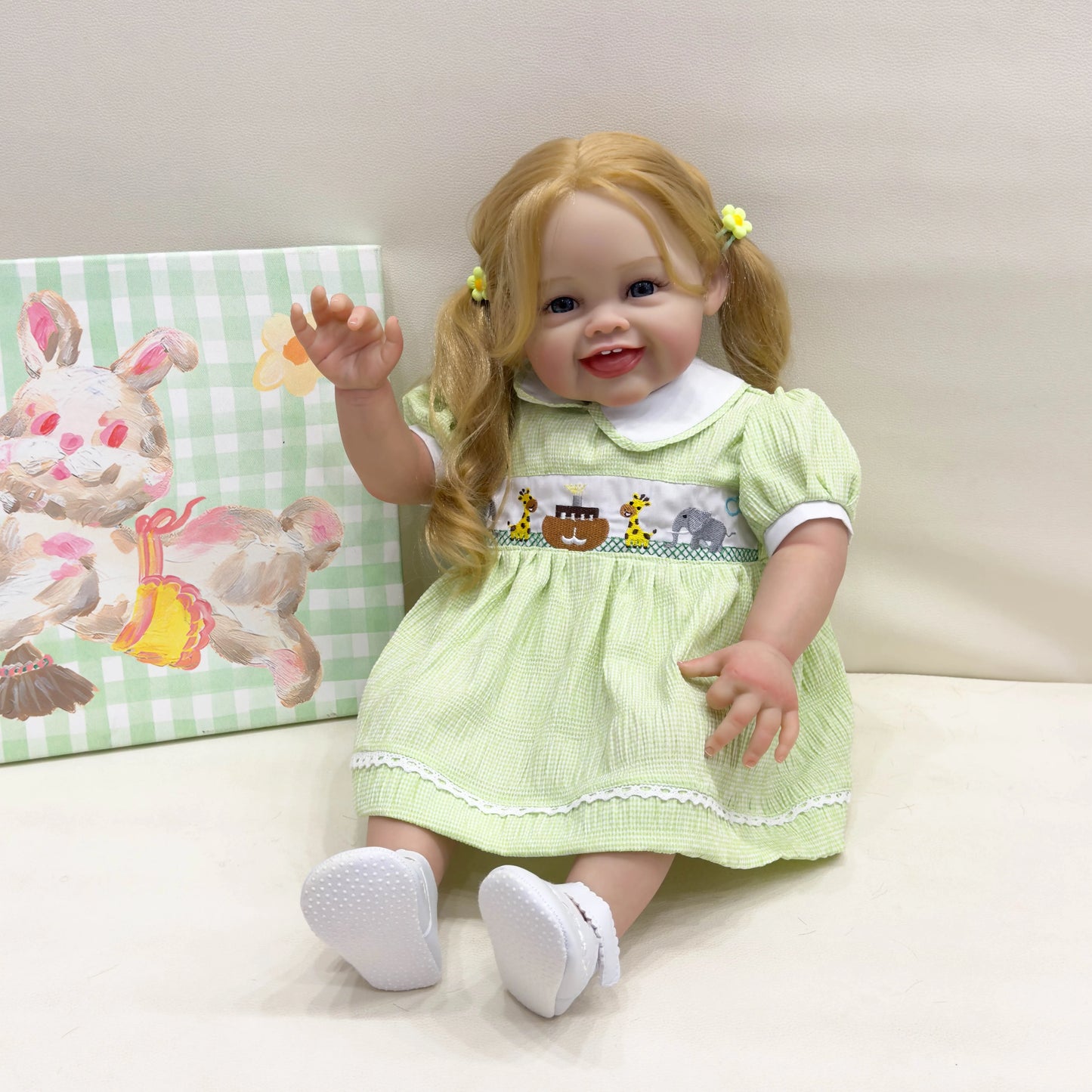 24in/61 Cm Realistic Girl Baby Reborn Doll Load Soft Vinyl Reborn Baby Doll Realistic Newborn Baby Doll Birthda