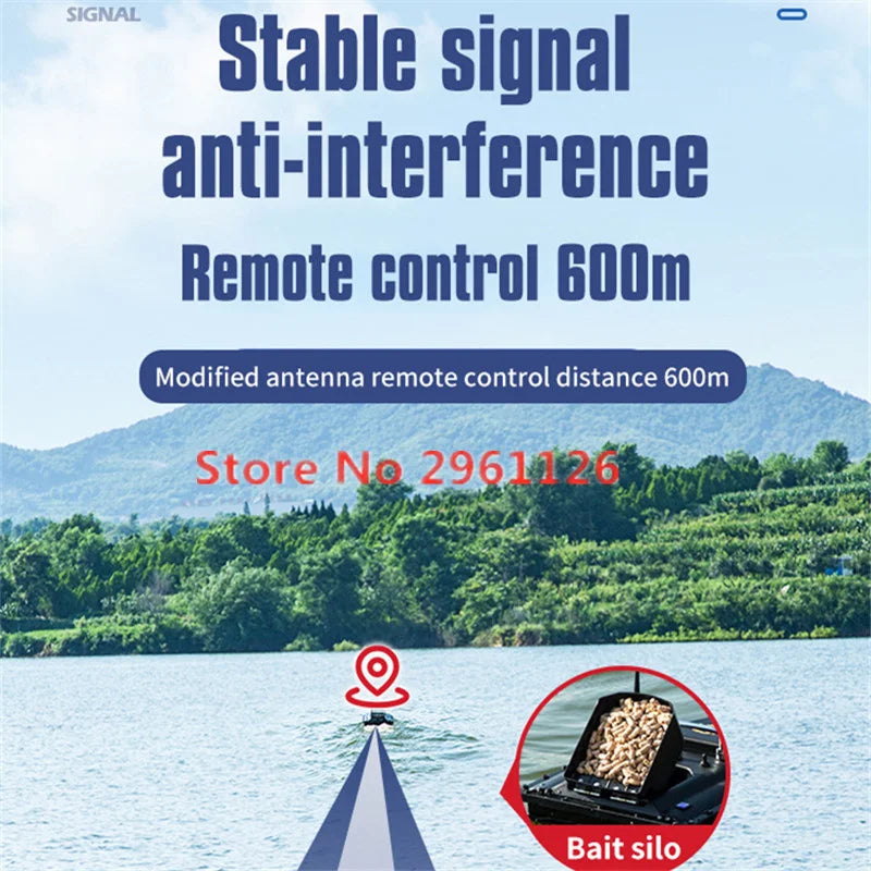 600M GPS Sonar Fish Exploration High Speed Remote Control Bait Boat Model 1.5KG 16GPS Constant Speed Cruise RC Bait Boat Model
