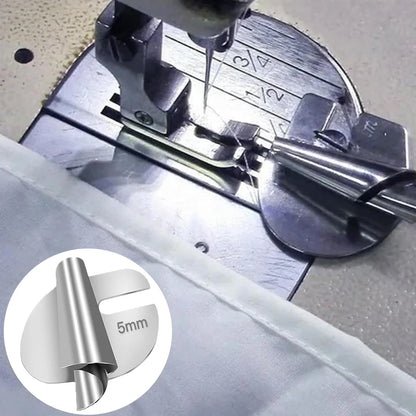 Sewing Scroll Hemmer Foot Universal Hemming Puller Tube Spiral Presser Foot Stainless Steel DIY Crafts Sewing Tools Accessories