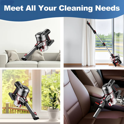 New Powerful Cordless Vacuum Cleaner Convenient Battery Charging V-shaped Anti-tangle