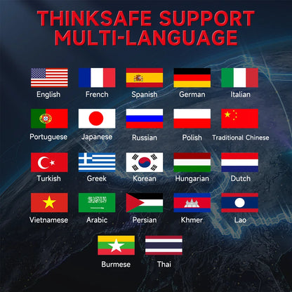 Thinkcar Thinksafe OBD2 Scanner Auto Code Reader OBD 2 For Car Diagnostic Tool Bi-directional Automotive Scanner PK thinkcar BD6