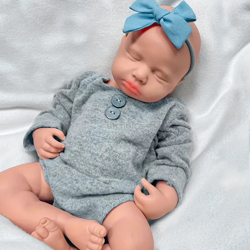 Silicone reborn baby doll, full-body silicone baby doll, realistic baby doll, lifelike reborn baby doll, gift