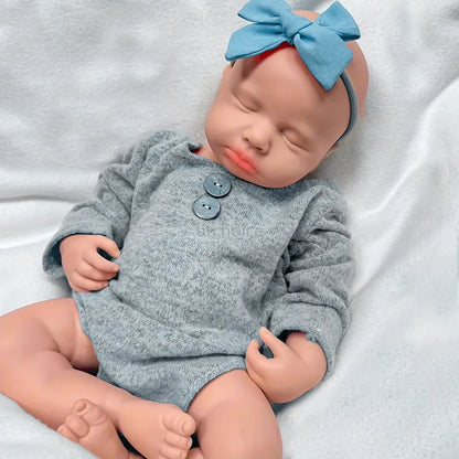 Silicone reborn baby doll, full-body silicone baby doll, realistic baby doll, lifelike reborn baby doll, gift