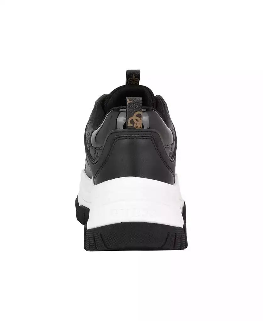 GUESS | Women's Bisun Lugged Rubber Sole Lace Up Platform Sneakers