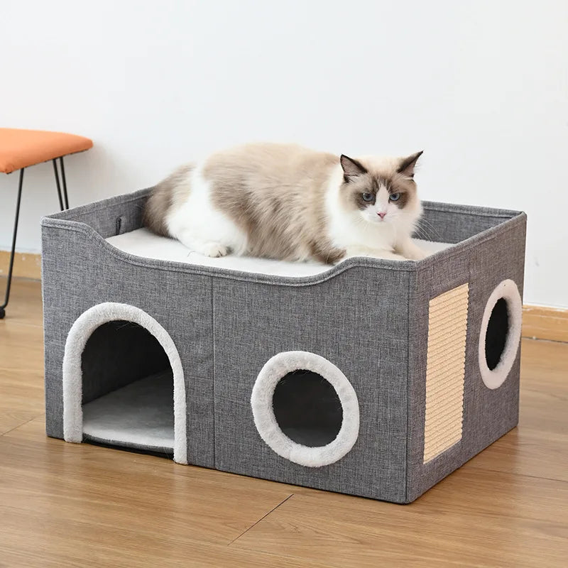 Amazon's popular three-layer warm and foldable all season universal pet cat nest