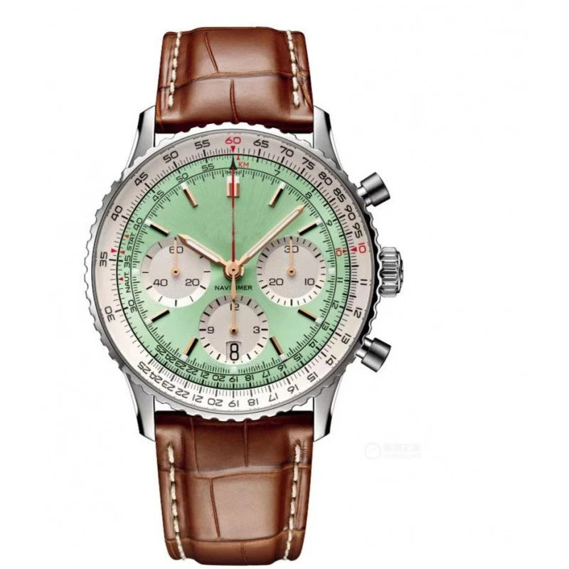 2026 Designer Luxury Watch Mens Business Quartz 6 Hands Genuine High Quality Wristwatch Stainless Steel Band Calendar Function