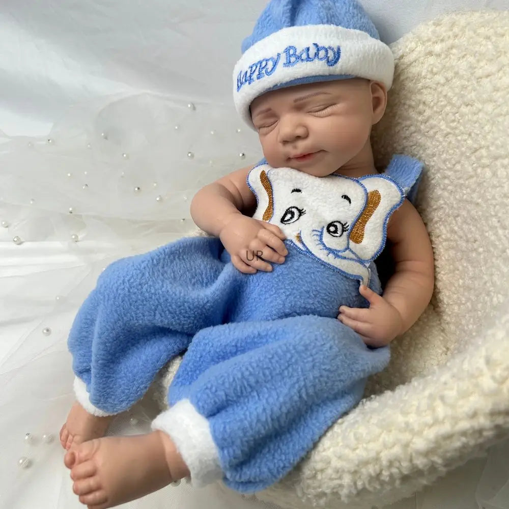 Handmade 19Inch Pascale Platinum Silicone Reborn Baby Boy Unpainted & Painted Washable Doll Gift for Doll Lovers Collector