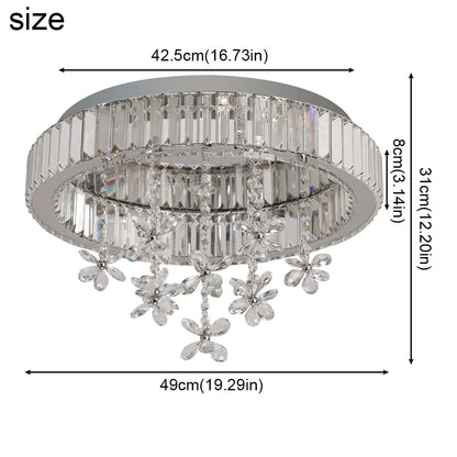 Crystal LED Ceiling Lamp Modern Chandelier Pendant Light Luxury Home Decor Living Dining Room Decor Fixtures Plafonnier Lustre