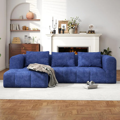 105" Modular Sectional Couches for Living Room, Cloud Sectional Couch with Deep Seat, Convertible L-Shape Couch,, Customized