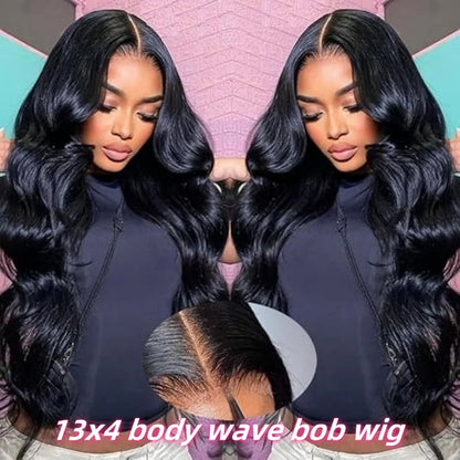 Bob Wig 5X5 Hd Lace Closure Wig Short Glueless Body Wave Human Hair Wigs 13X6 Hd Lace Wigs 220 Density 8 16 Inch For Black Women