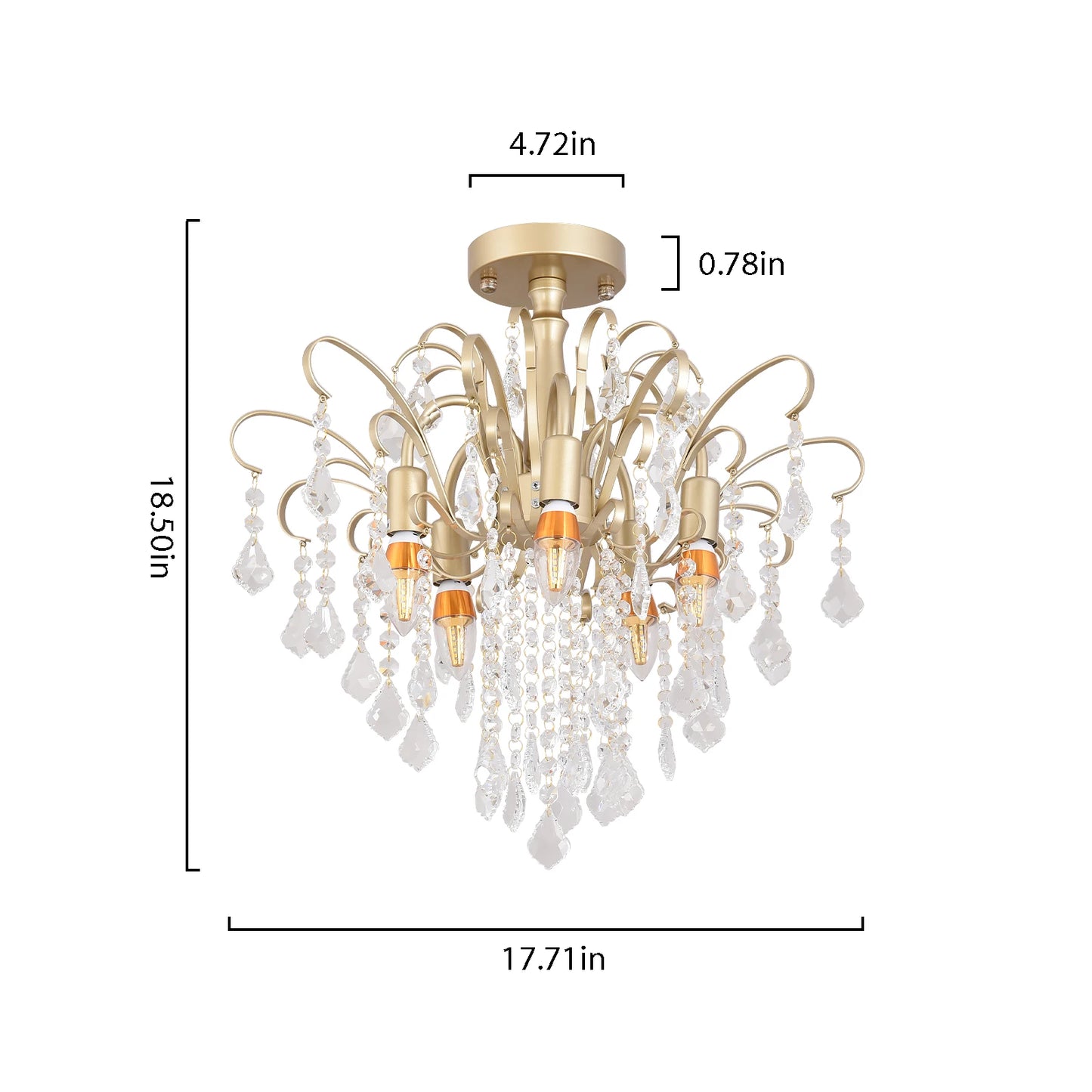 VETRULUS Luxury Crystal Pendant Ceiling Lamp Home Decoration Living Room Bedroom Chandelier Ceiling Light Modern Lighting